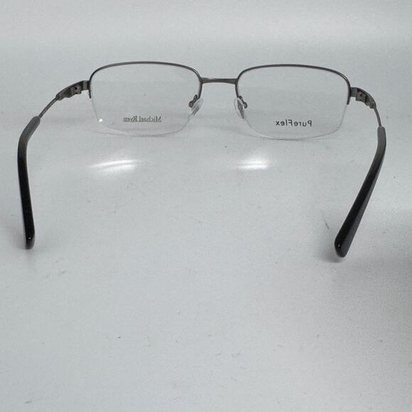 Michael Ryen Eyeglasses Frames MRM-130 Silver PureFlex Half Rim 54-18-145 H16961 - Picture 3 of 7